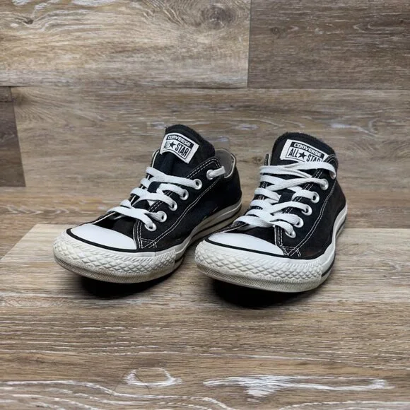 Converse Chuck Taylor All Star Black Canvas Sneakers Women's Size 9/Men's 7 - Picture 1 of 7